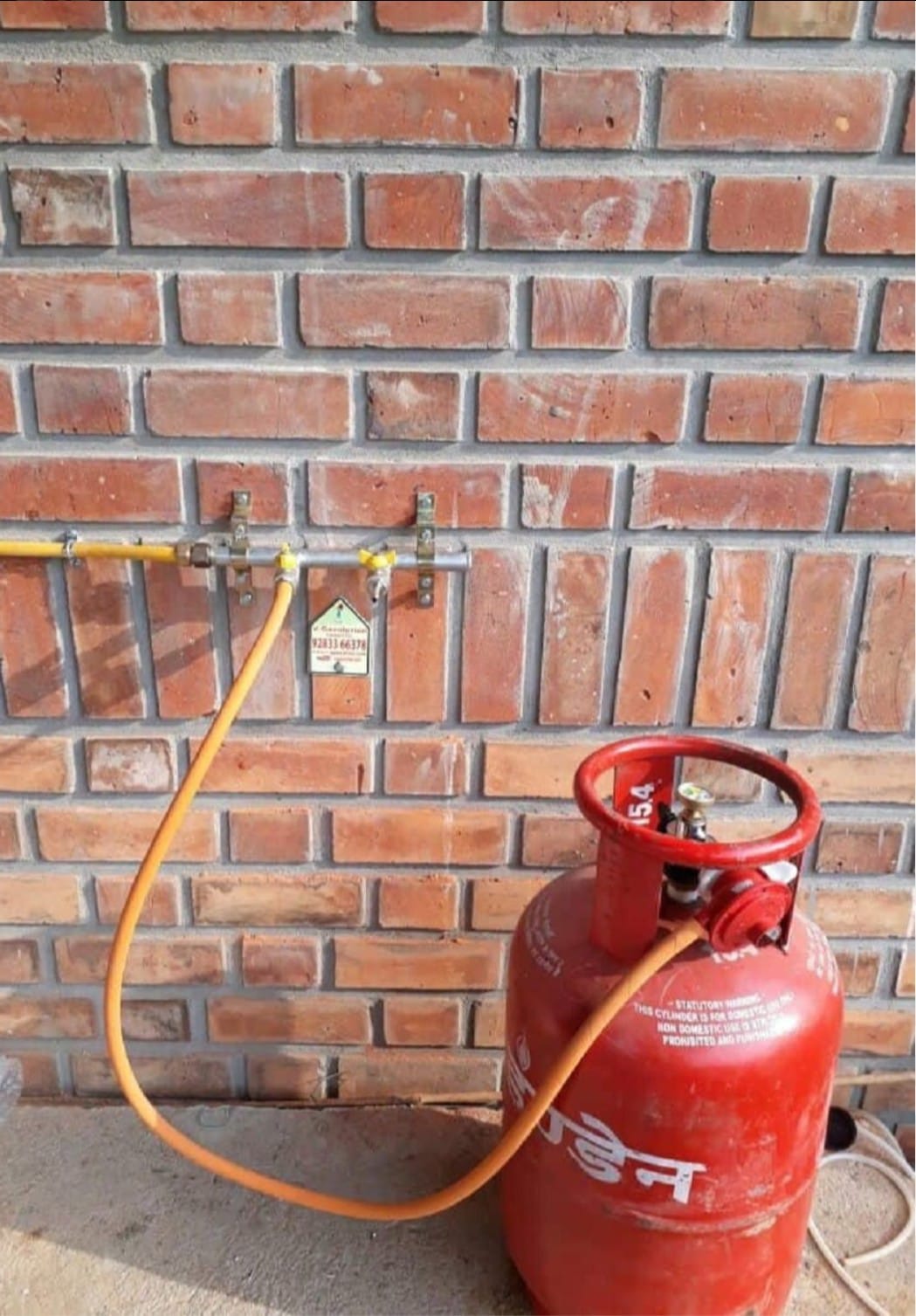 Gas Copper-Pipe Connection